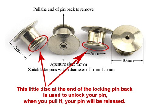 Enamel Pin Locking Backs